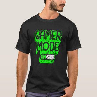 Gamer-modus bij gamen t-shirt