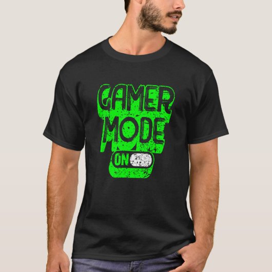 Gamer-modus bij gamen t-shirt (Voorkant)