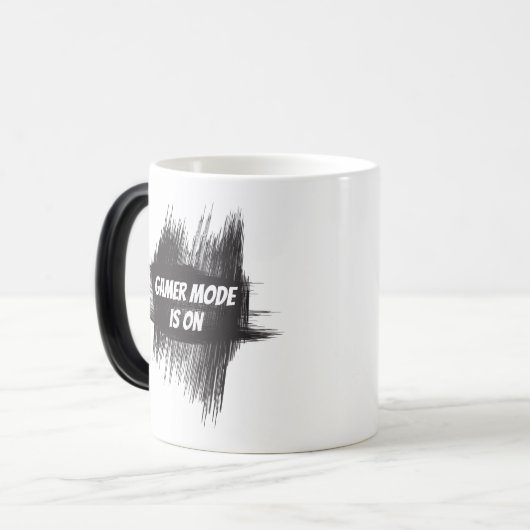 Gamer-modus is op zwart-wit Mok (Voorkant links)