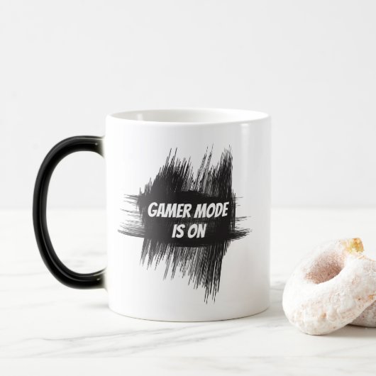 Gamer-modus is op zwart-wit Mok (Met donut)