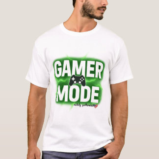 Gamer Modus Neon Groen Design T-shirt