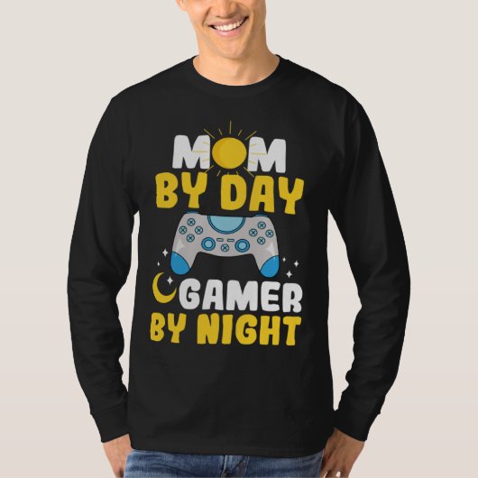 Gamer Mom Motherhood Joystick Controller Video Gam T-shirt (Voorkant)