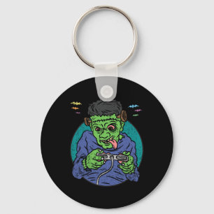 Gamer Monster Halloween Kostuum Gaming Videospel  Sleutelhanger