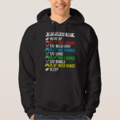 Gamer My Perfect Day Play Video Games Funny Teen B Hoodie (Voorkant)