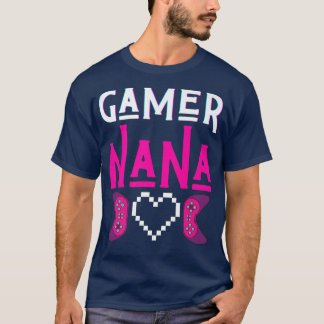 Gamer Nana Grandma Plays Video Game Funny Mimi Gam T-shirt