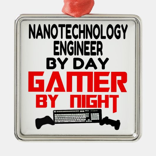 Gamer Nanotechnology Engineer Metalen Ornament (Voorkant)