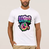 Gamer Neon Limoen Lizard Splash T-shirt (Voorkant)