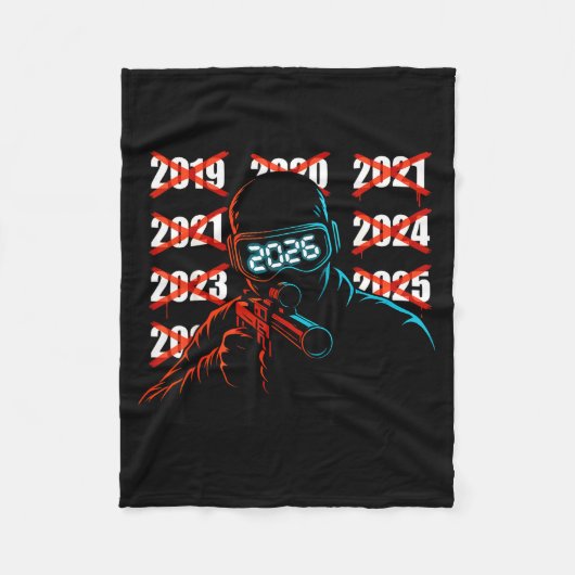 Gamer New Year's Eve 2026 Will Be My Year Gaming M Fleece Deken (Voorkant)