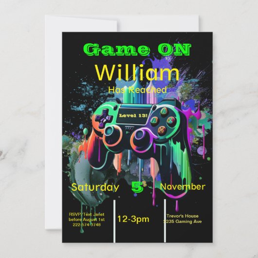Gamer, Next Level, Speler 1, 13e videogame Kaart (Voorkant)