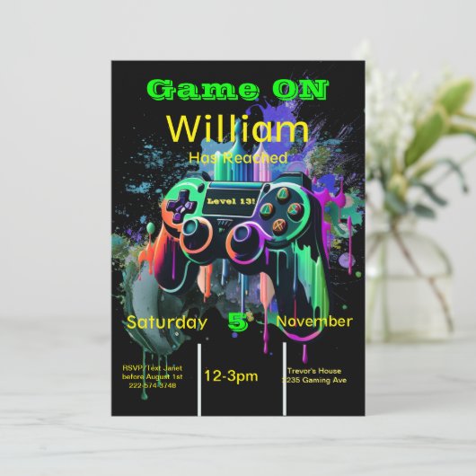Gamer, Next Level, Speler 1, 13e videogame Kaart (Staand voorkant)