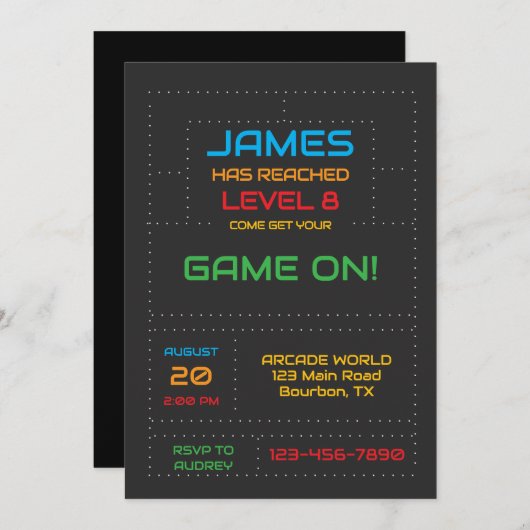 Gamer Next Level Verjaardag Kaart (Voorkant / Achterkant)