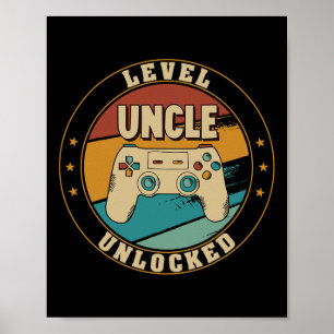 Gamer Nieuwe Oom Papa Moeder Poster