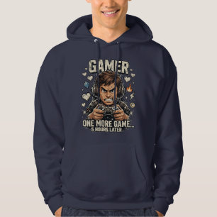 Gamer Nog één spel 5 uur later hoodie