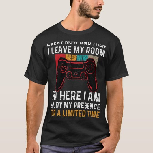 Gamer nu en dan laat ik mijn kamer gamen 2 t-shirt (Voorkant)