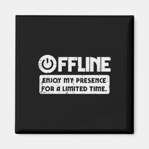 Gamer Offline Geniet Van Mijn Aanwezigheid Tijd Ma Magneet