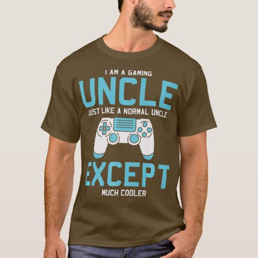 Gamer oom Funny Gaming Giften voor Uncles Video T-shirt (Voorkant)