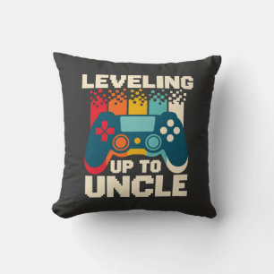 Gamer Oom Niveau Omhoog Naar Oom Baby Openbaring Kussen