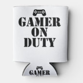 Gamer op dienst blikjeskoeler (Voorkant)