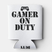 Gamer op dienst blikjeskoeler (Achterkant)