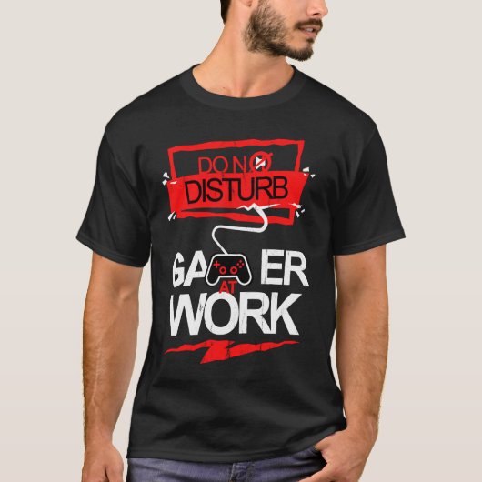 Gamer op het werk t-shirt (Voorkant)
