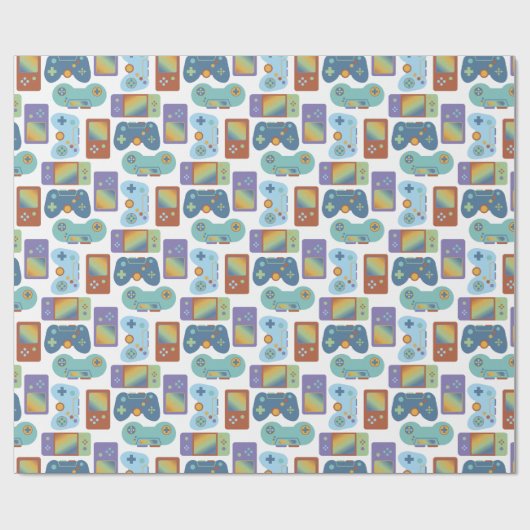 Gamer op inpakpapier (Vlak)