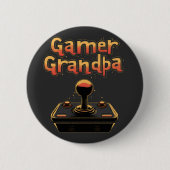 Gamer Opa Ronde Button 5,7 Cm (Voorkant)