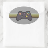 Gamer Ovale Sticker (Tas)