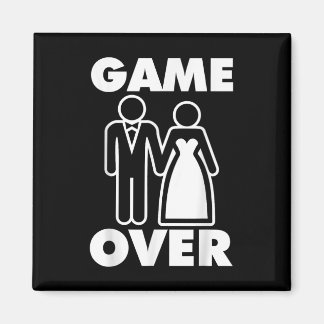 Gamer Over Bruid Bruidegom Funny Wedding Magneet