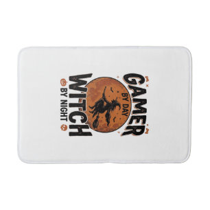 Gamer Overdag Heks 's Nachts Vintage Gaming Design Badmat