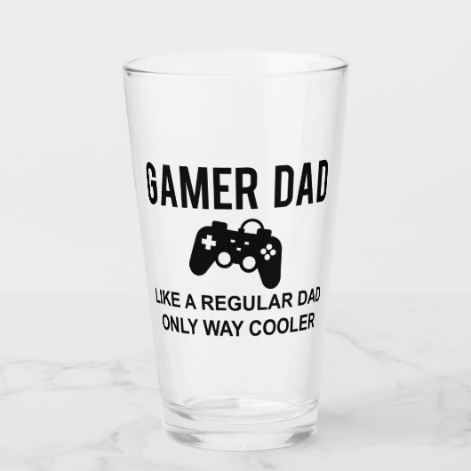 Gamer pa als een gewone vader, alleen maar een koe glas (Voorkant)