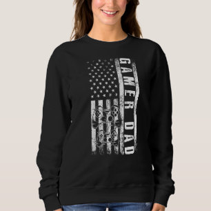 Gamer pa American Flag Video Gaming Vaderdag Trui