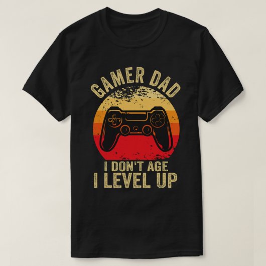 Gamer pa ik niet ouder ik ben. t-shirt (Design voorkant)