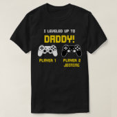 Gamer Pa Player Gaming Console Gender onthullen RP T-shirt (Design voorkant)