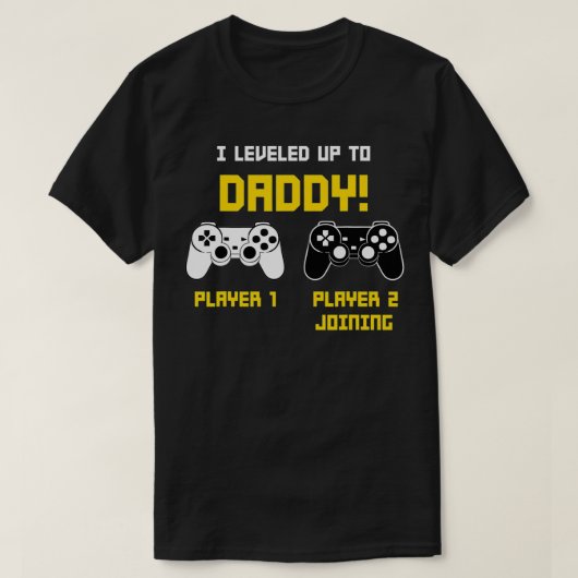 Gamer Pa Player Gaming Console Gender onthullen RP T-shirt (Design voorkant)