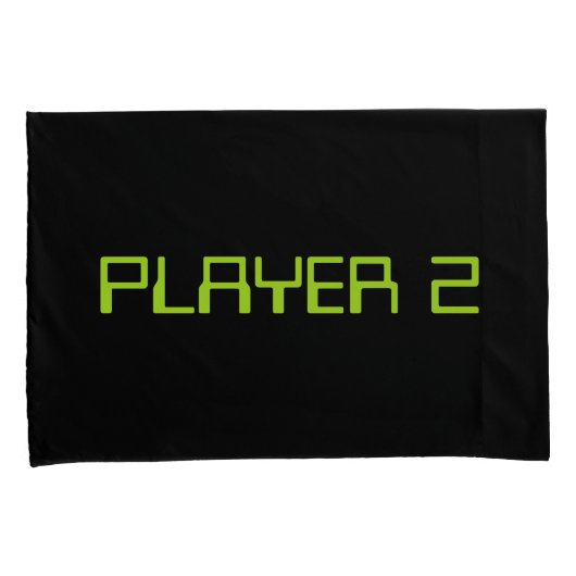 Gamer Paar. Speler 1 Speler 2 Kussensloop (Voorkant-Rechts)
