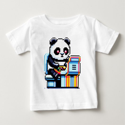 Gamer Panda - Schattige Pixel Art Arcade Design (Voorkant)
