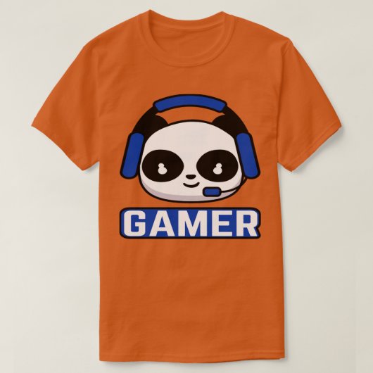 Gamer Panda T-shirt (Design voorkant)