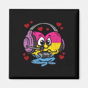 Gamer Panual Hart Pride Lgbt-q Retro Gamen Video Magneet