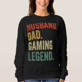 Gamer Pap Husband Pap Video Game Legend Vader's Trui (Voorkant)
