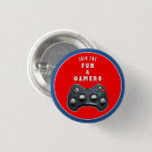 Gamer Party Favorieten Ronde Button 3,2 Cm (Voorkant /achterkant)