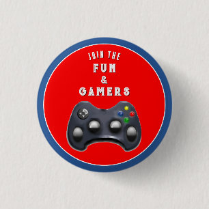 Gamer Party Favorieten Ronde Button 3,2 Cm