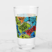Gamer Patroon Glas Cup (Achterkant)