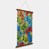 Gamer Patroon Hangend Wandkleed (Gebogen)
