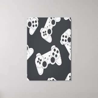 Gamer Pattern ArtWork Canvas Afdruk