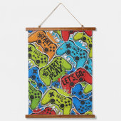 Gamer Pattern Hangend Wandkleed (Voorkant)