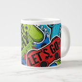 Gamer Pattern Jumbo Specialty Mug Grote Koffiekop (Voorkant rechts)