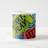 Gamer Pattern Jumbo Specialty Mug Grote Koffiekop (Voorkant)