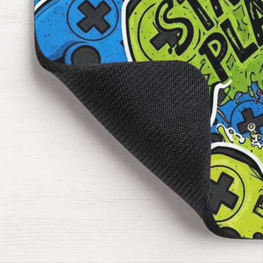 Gamer Pattern Mousepad Muismat (Hoek)