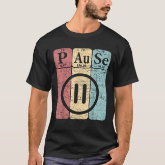 Gamer Pauze Periodic Table Elements Gaming Nerdy T-shirt