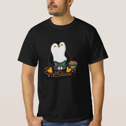 Gamer Penguin T-shirt (Voorkant)